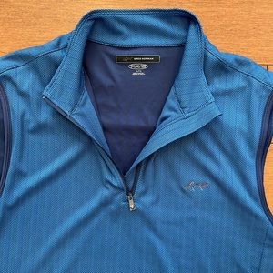 GOLF Greg Norman PlayDry Herringbone 1/4 Zip Vest Jacket XL/TG